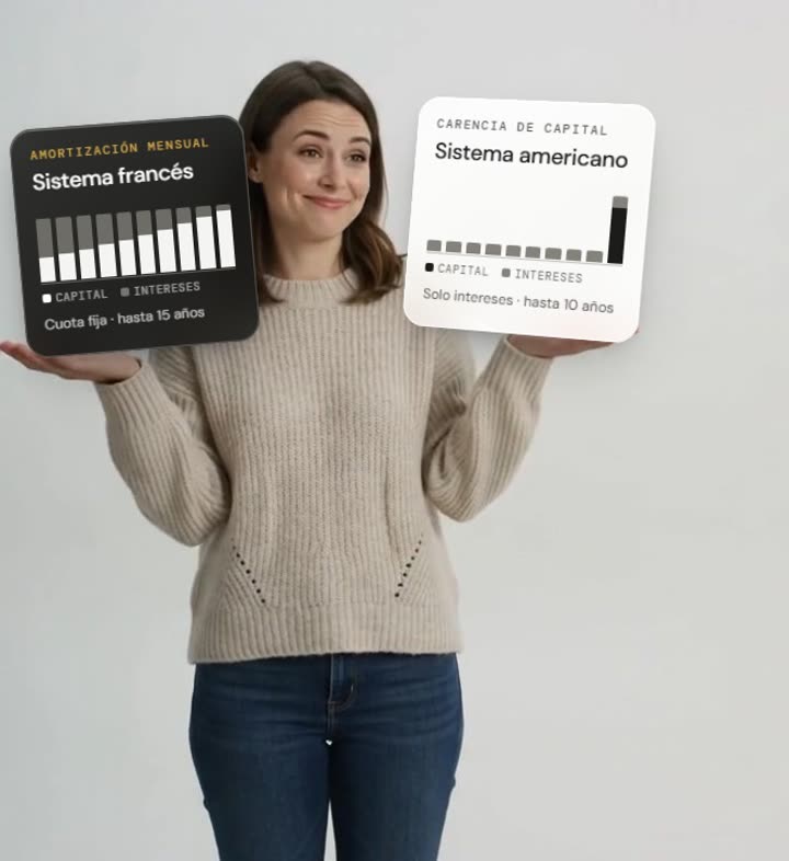 Sistema francés y sistema americano: cuota fija o solo intereses con el capital al final